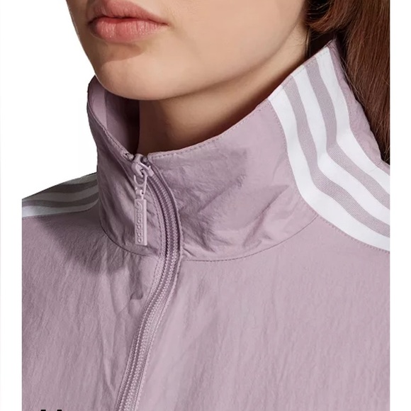 Adidas 3-Stripe Track Jacket Lavender NWT - Picture 5 of 12
